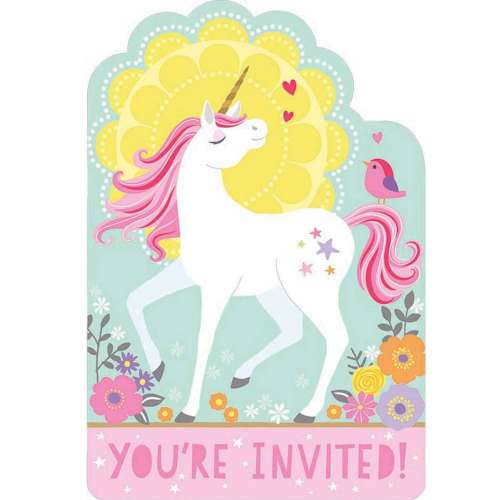 Enchanted Unicorn Invitations